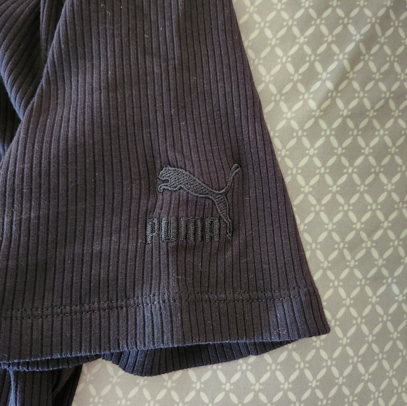 New 1X Puma Black Ribbed Square Neck Bodycon Dress - Picture 16 of 16